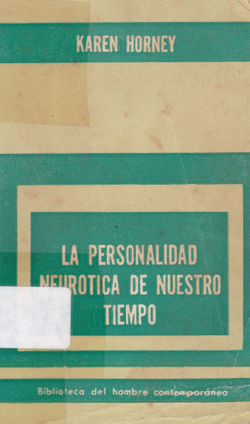 Archivo:Cover Personalidad Horney.jpg