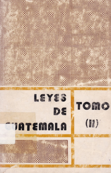 Archivo:Cover LeyesGuatemala Tomo2.jpg