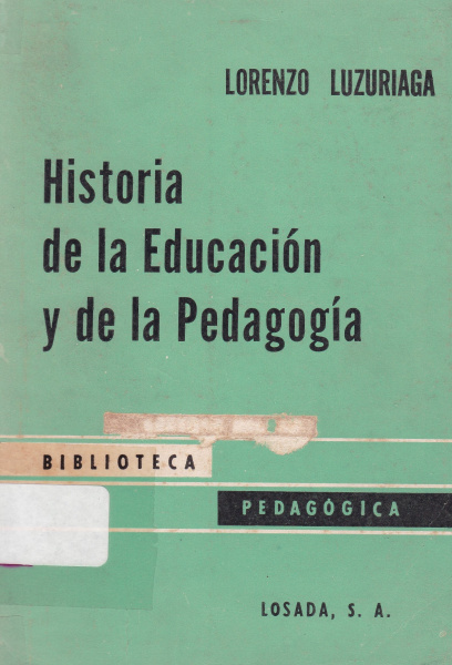 Archivo:Cover HistoriaEducacion Luzuriaga.jpg